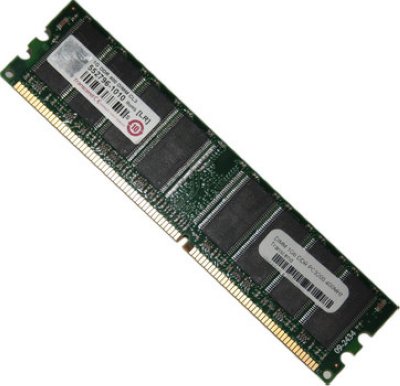   DIMM 1Gb DDR PC3200 400MHz Transcend (TS128MLD64V4J)