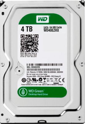    3,5" 4000Gb Western Digital (WD40EZRX) 64Mb IntelliPower SATA3 Caviar Green