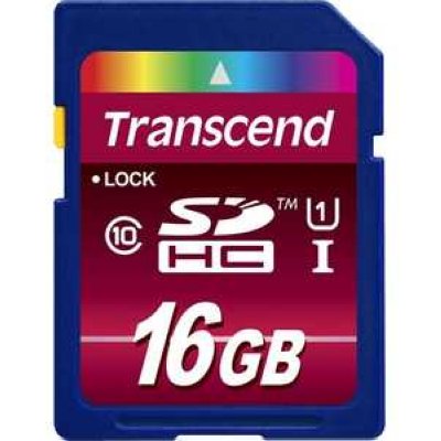   16Gb - Transcend High-Capacity Ultimate Class 10, UHS Class 1 - Secure Digital TS16GSDH