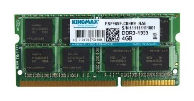     SO-DDR3 4Gb PC10600 1333MHz Kingmax