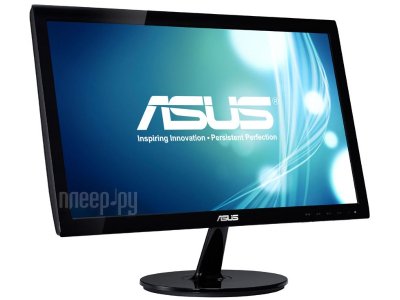  19.5" Asus VS207D black (LED, LCD, Wide, 1600 x900, 5 ms, 170/160, 250 cd/m, 80`000`000:1)