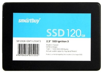   SSD 2.5" 120 Gb Smartbuy SATA-III Ignition 3 (7mm PS3108 OEM pack)