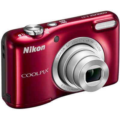  Nikon CoolPix L31  16Mpix Zoom5x 3" 720p 17Mb SDXC CCD 1x2.3 IS el 10minF/AA