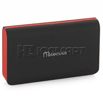   Molecula PB-6.0-02FBR, 2 USB-, Li-Pol, 6000 mAh, max 2,1 A,  Micro-