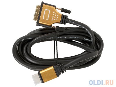  3Cott HDMI   19M  DVI 18+1 M 3C-HDMI-DVI-103GP-3.0M,  1.4, 30AWG, 