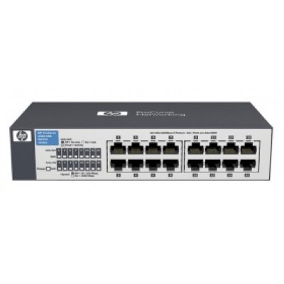 HP J9560A   V1410-16G Switch (Unmanaged, 16*10/100/1000, QoS, fanless, 19")