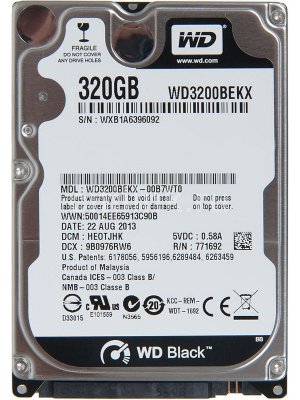   320Gb - Western Digital WD Black WD3200BEKX