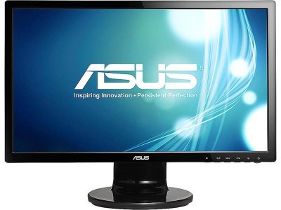  22" ASUS VE228HR  TN LED 1920x1080 80000000:1 250cd/m^2 5ms VGA DVI HDMI 