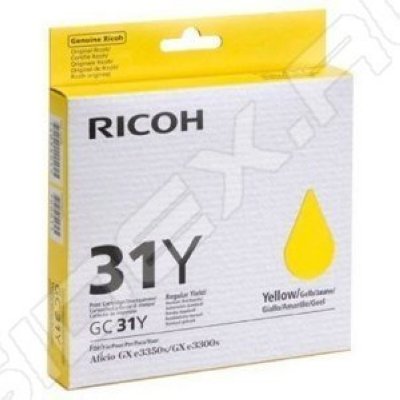 GC 31Y      Ricoh Aficio GX e2600/ GX e3300N/ GX e3350N/ GX e5550N