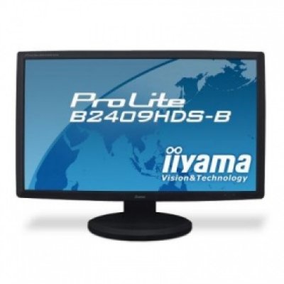  23.6" iiYama PLB2409HDS-B1 TN 1920x1080 0.272mm; 2ms (GtG); 300cd/m2; D-Sub; DVI-D; HDMI TFT