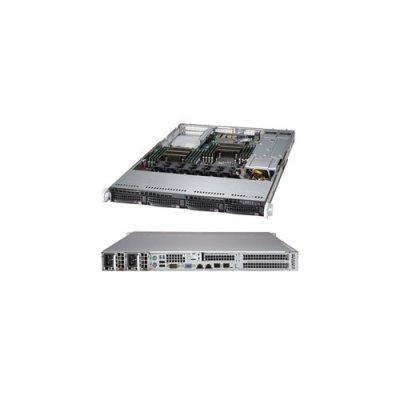  A1U SuperMicro SYS-6017R-72RFTP , X9DRW-7TPF / CSE-819TQ-R700WB, 4x 3.5" Hot-