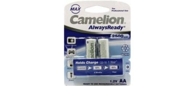  Camelion NH-AA2500AR-2 AlwaysReady (1.2V, 2500mAh) NiMH, Size "AA" (. 2 )