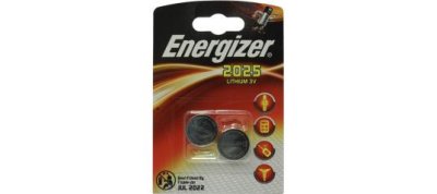  Energizer "Lithium",  CR2025, 3V, 2 