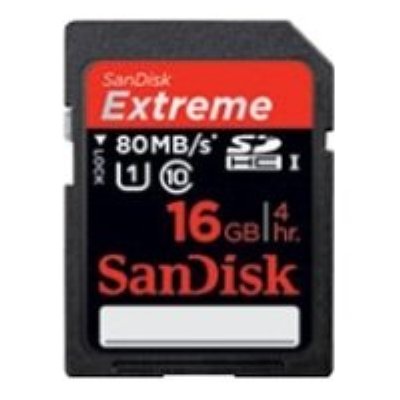   Sandisk Extreme microSDHC Class 10 UHS Class 1 80MB/s 32GB