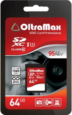   OLTRAMAX SD 64Gb Class 10 UHS-I(U3)