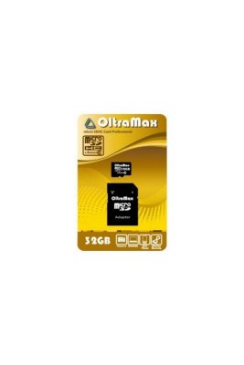   OltraMax microSDHC class 4 32GB + SD adapter