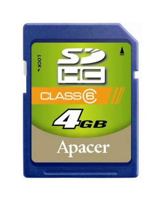   Apacer   Sdhc 4Gb Class6 Ap4Gsdhc6-R