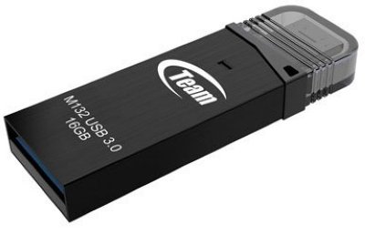 TEAM Usb  () 16Gb M132 Usb 3.0, with Otg, Black (Tm13216Gb01)