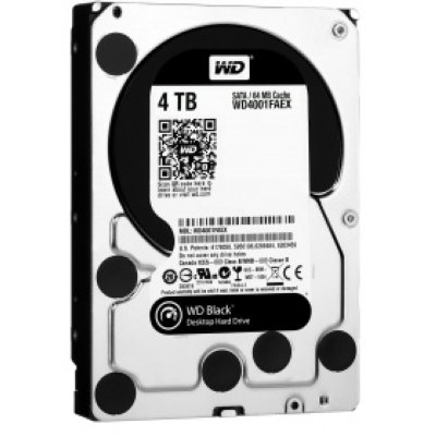   HDD 4000Gb SATA-III WD Black [WD4001FAEX, 7200rpm, 64Mb]