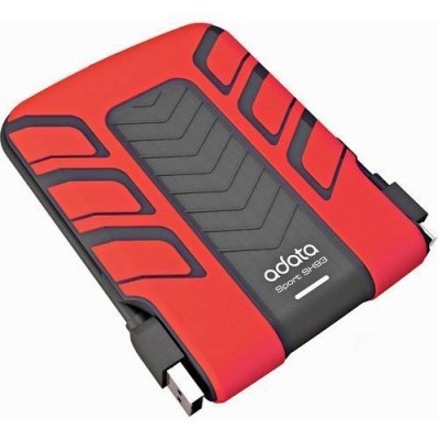   ADATA (AHD650-500GU3-CRD) DashDrive Durable HD650 Red USB3.0 Portable 2.5" HDD 500Gb EX