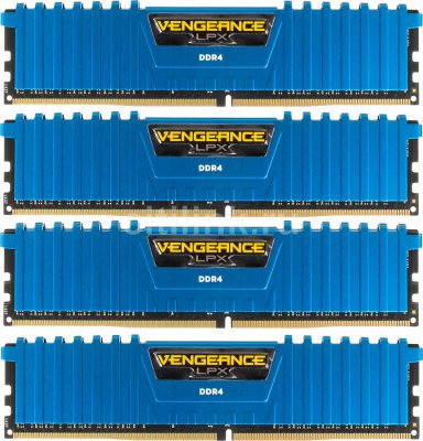  DDR4 4x4Gb 2666MHz Corsair CMK16GX4M4A2666C16B RTL PC4-21300 CL16 DIMM 288-pin 1.2 