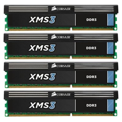   16Gb (4x4Gb) PC3-12800 1600MHz DDR3 DIMM Corsair 9-9-9-24 CMX16GX3M4A1600C9