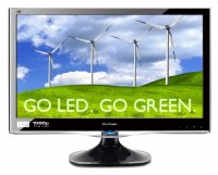  23.6" Viewsonic VX2450Wm-LED 1920x1080   5ms   D-SUB + DVI   Spks   Black