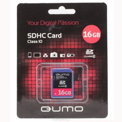   Qumo (QM16GSDHC10) SDHC Memory Card 16Gb Class10