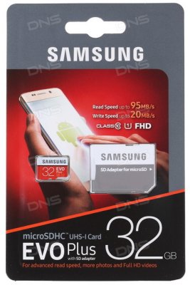   Micro SecureDigital Micro SecureDigital 32Gb SDHC Samsung Evo Plus class10 (MB-MC32DARU