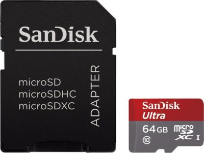   Micro SecureDigital Micro SecureDigital 64Gb SanDisk Ultra Imaging microSDXC class 10 U