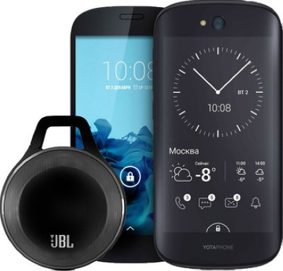  Yota Yotaphone 2 Black +  bluetooth- JBL Clip Black