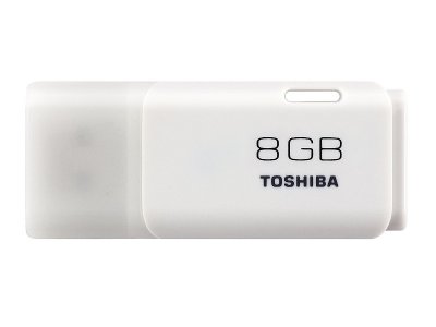   8GB USB Drive [USB 2.0] Toshiba Hayabusa white