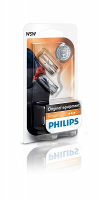   PHILIPS W5W Vision 12V 5W, 1 , 12961B2