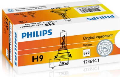   PHILIPS H9 Standart 12V 65W, 1 , 12361B1