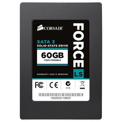 SSD   2.5" 60 Gb Corsair CSSD-F60GBLSB Read 560Mb/s Write 535Mb/s SATA III