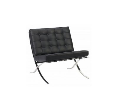  DG Home Barcelona Chair Black Premium Leather