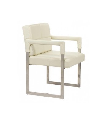  DG Home Aster Chair Cream Premium Leather