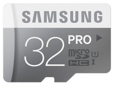   MicroSDHC 32GB Samsung PRO Plus v2 UHS-I U3 + SD Adapter (R100/W90Mb/s) (MB-MD32GA/RU)