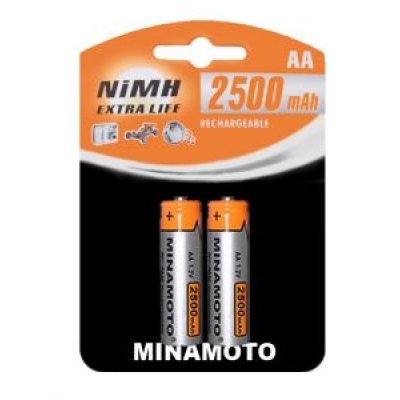  AA - MINAMOTO 2500 mAh NiMH (2 )