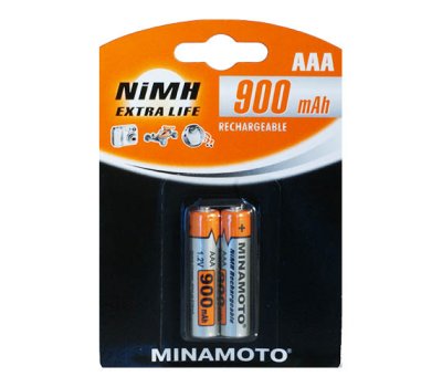  AAA - MINAMOTO 900 mAh NiMH (2 )