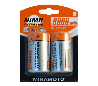  D - MINAMOTO R20 8000 mAh NiMH (2 )