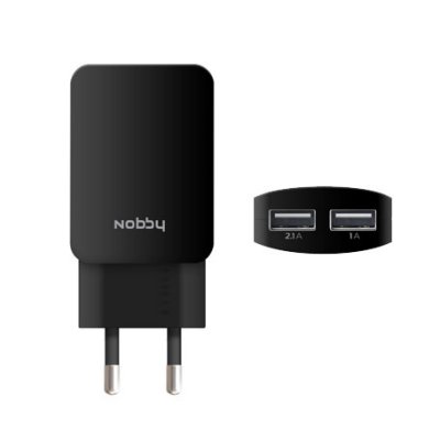   Nobby Energy SC-002 2USB 1A/2A Black