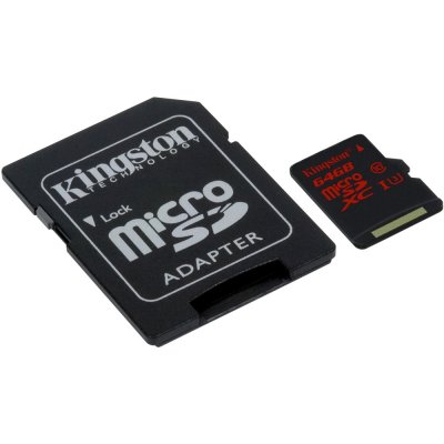   64Gb - Kingston - Micro Secure Digital XC UHS-I Class 10 SDCA3/64GB