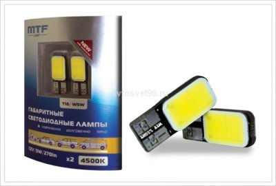   MTF Light T10 W5W 4500K 3W 270Lm COB45T10 (2 )