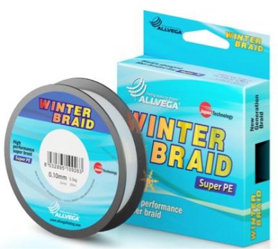  Allvega Winter Braid Strands 30m 0.25mm Grey