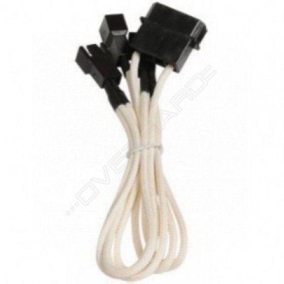  BitFenix Molex to 3x3-pin 7V 20cm White/Black