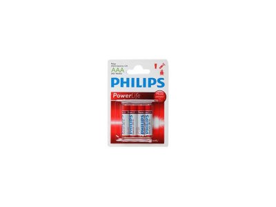  LR03/AAA Philips POWER LIFE LR03-4BL 4 