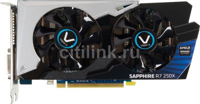  Sapphire PCI-E ATI Radeon R7 250X VAPOR-X OC R7 250X 1024Mb 128b GDDR5 1100/5200 DVIx1/HD