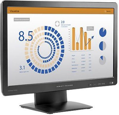 19.5"   hp ProDisplay P202va (K7X26AA) (LCD, Wide, 1920x1080, D-Sub, DP)