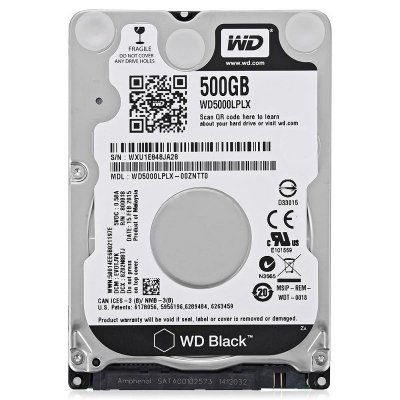    2,5" 500Gb 2.5" Western Digital (WD5000LPLX) 32Mb 7200rpm SATA3 Black